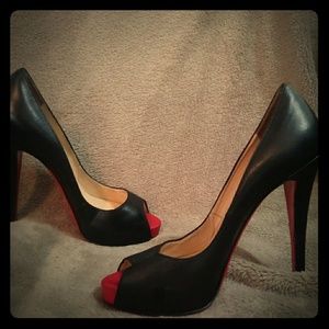 Christian Louboutin black&red heels